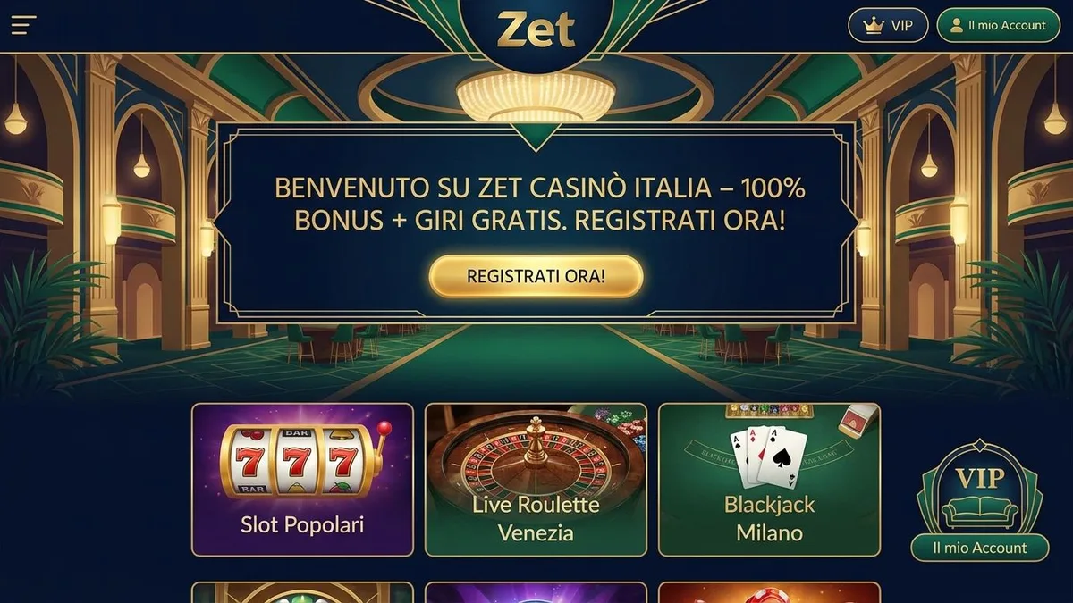 Registrazione con bonus su Zet